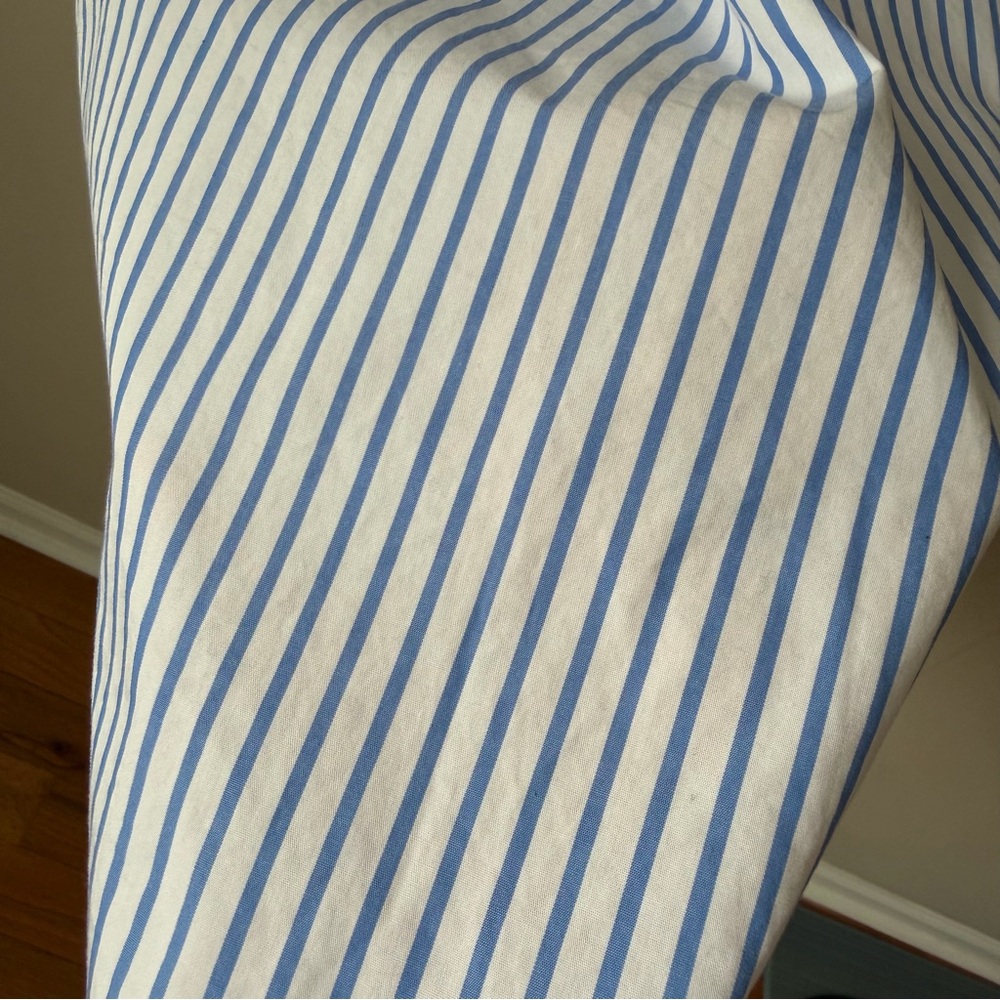 Tommy Hilfiger Women’s Cabana Striped Pleat-Back 100% Cotton Shirt XL - Picture 15 of 15